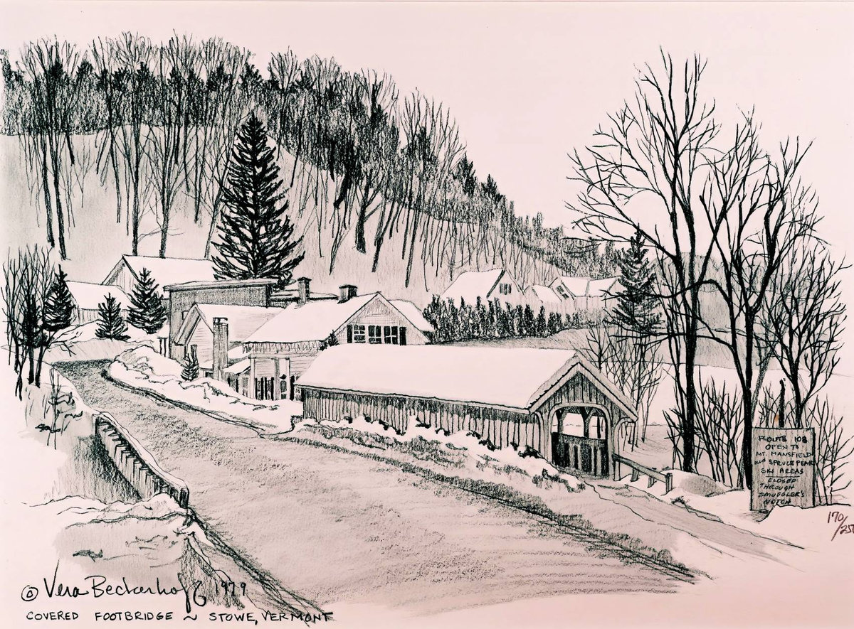 Covered Footbridge, Stowe Vermont